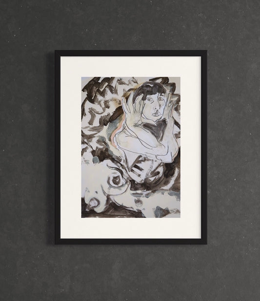 Listening with reclined figure