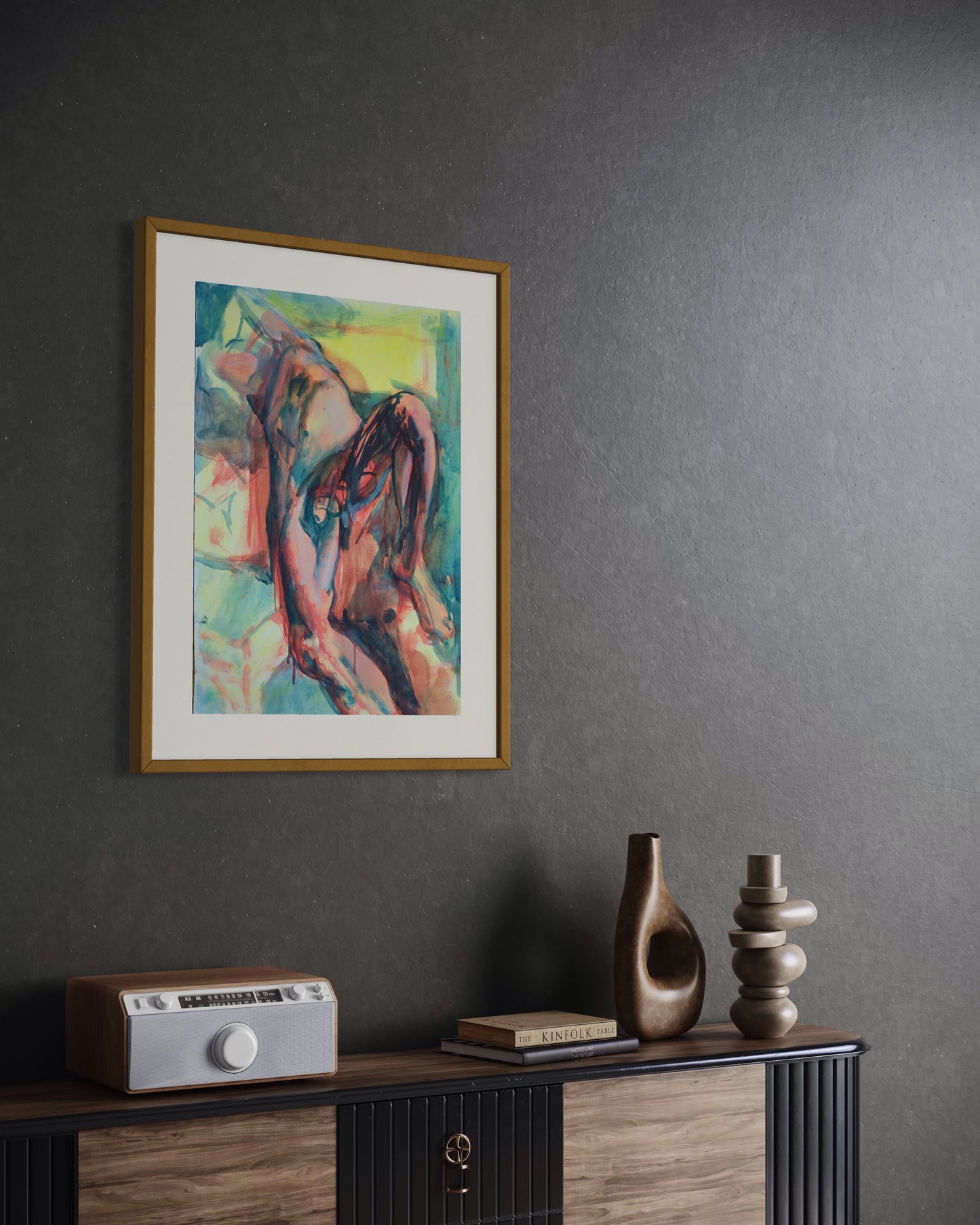 Falling Male Figure - Simon Blundell